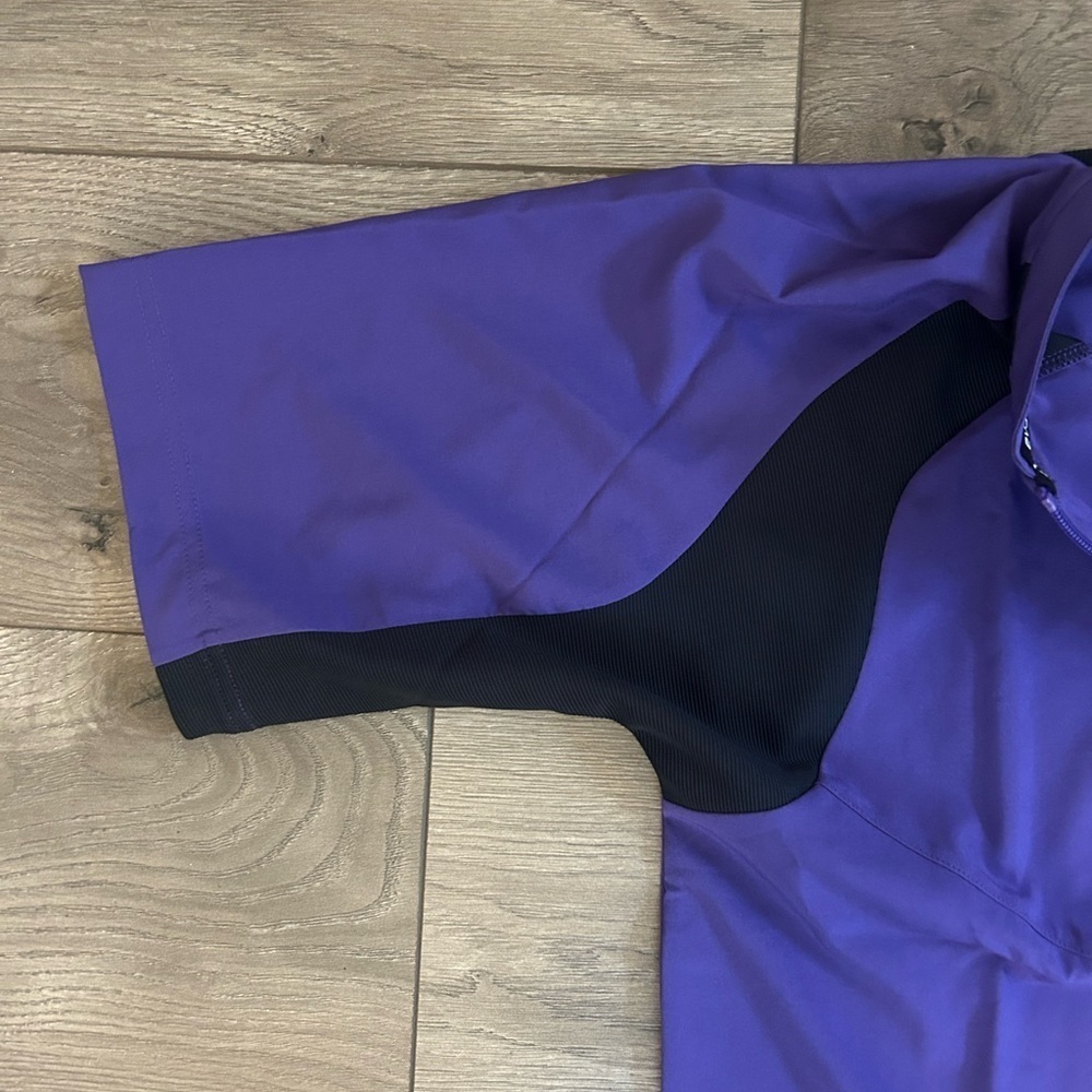 NWT EvoShield Men's Purple & Black Pullover 1/2 Zip Shirt Size Small - Picture 4 of 10
